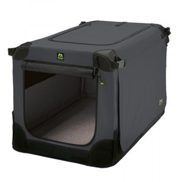 Maelson Soft Kennel faltbare Hundebox anthrazit Hundebox