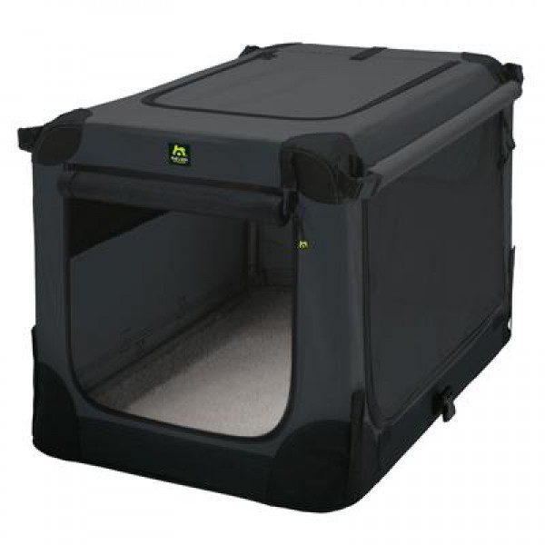Maelson Soft Kennel faltbare Hundebox anthrazit Hundebox