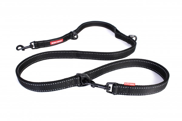 EzyDog Vario 6 Multifunktionsleine - schwarz