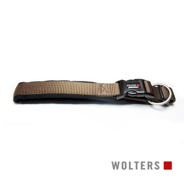 Wolters Hundehalsband Professional Comfort -tabac/ schwarz- Größe