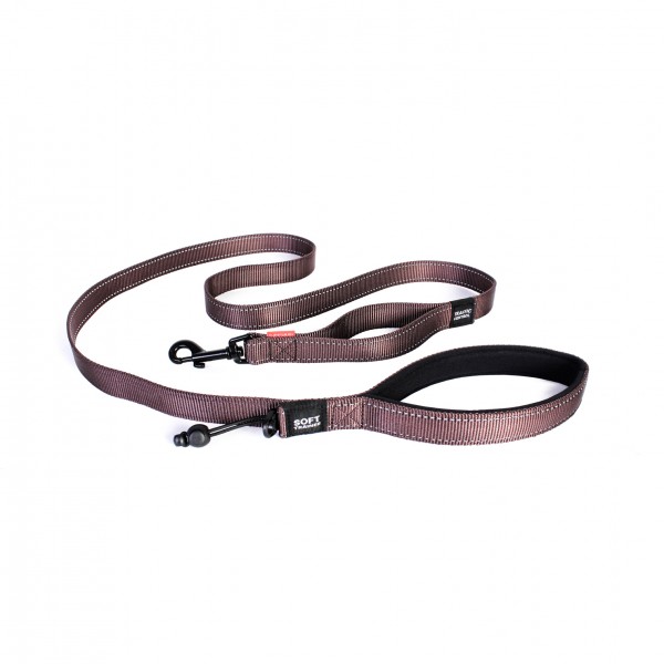 EzyDog Soft Trainer Hundeleine - chocolate