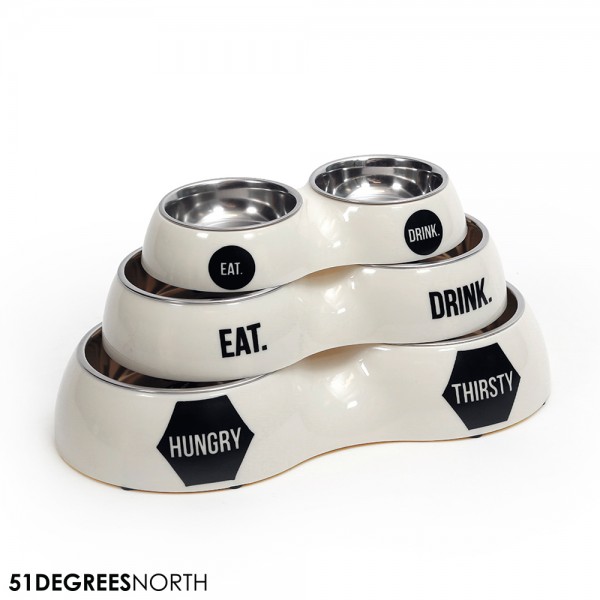 51DN Hungry & Thirsty Double - Eggshell Withe Größe