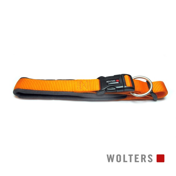 Wolters Hundehalsband Professional Comfort -mango/ schiefer- Größe