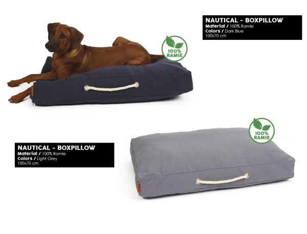 51DN Nautical Hundekissen - Dark Blue 100x70 cm