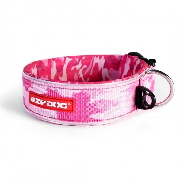 EzyDog Neo Wide Hundehalsband  Extrabreit - pink camo Größe