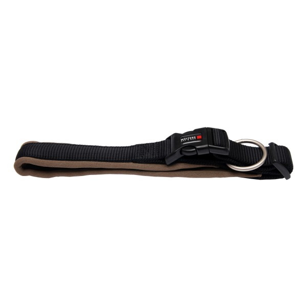 Wolters Hundehalsband Professional Comfort -schwarz / braun- Größe