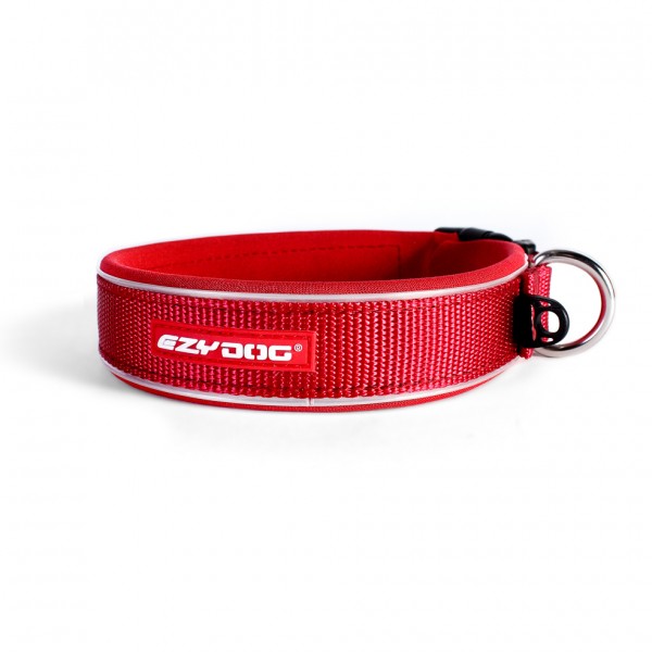 EzyDog Neo Classic Hundehalsband - rot Größe