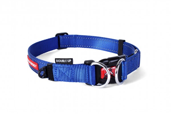 EzyDog Double Up Halsband - blau Größe