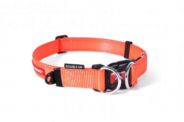 EzyDog Double Up Halsband - orange Größe