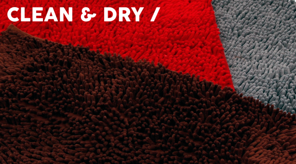 51DN Clean & Dry Bench Mat Dark Red Größe