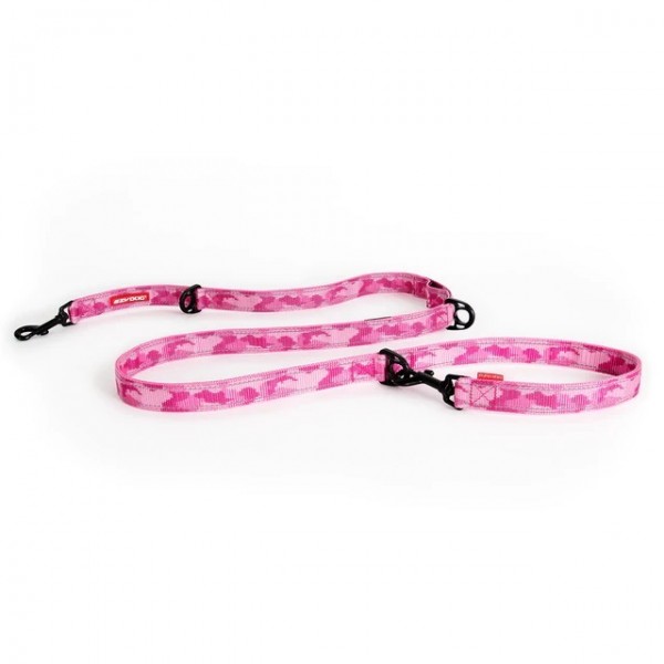 EzyDog Vario 6 Multifunktionsleine - pink camo