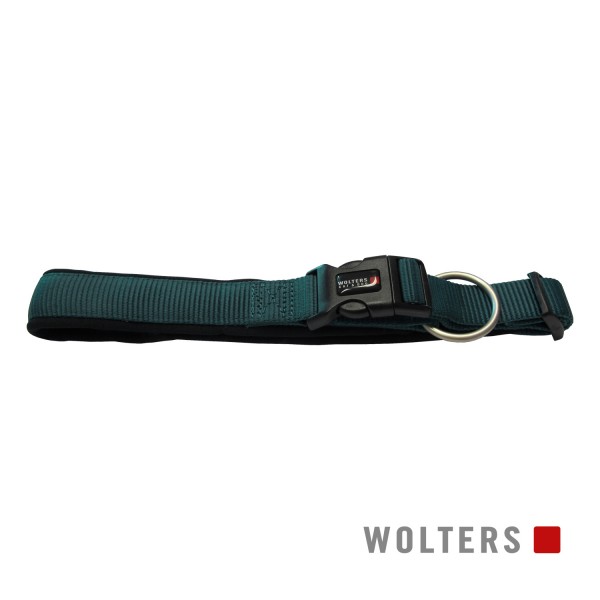 Wolters Hundehalsband Professional Comfort -petrol/ schwarz- Größe