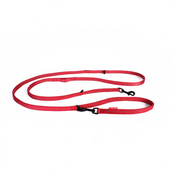 EzyDog Vario 6 Multifunktionsleine Lite- rot