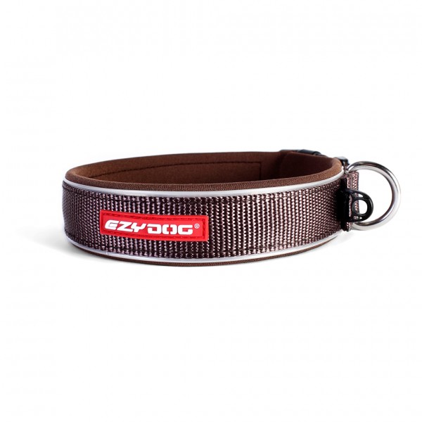 EzyDog Neo Classic Hundehalsband - chocolate Größe