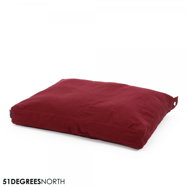 51DN Cotton Hundekissen Box - Port Red