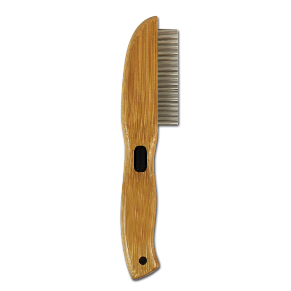 Bamboo Groom Floh- und Staubkamm 77 rotierende Zinken