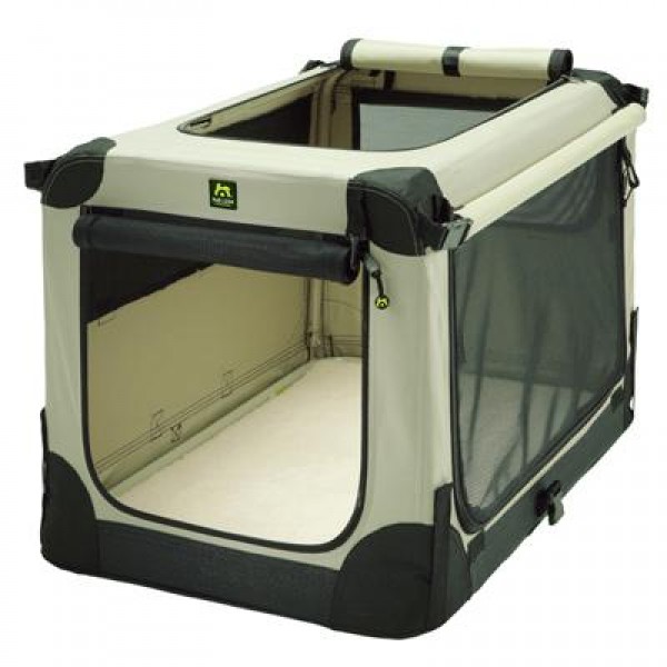 Maelson Soft Kennel faltbare Hundebox beige Hundebox Unterwegs