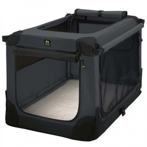 Maelson Soft Kennel faltbare Hundebox anthrazit Hundebox